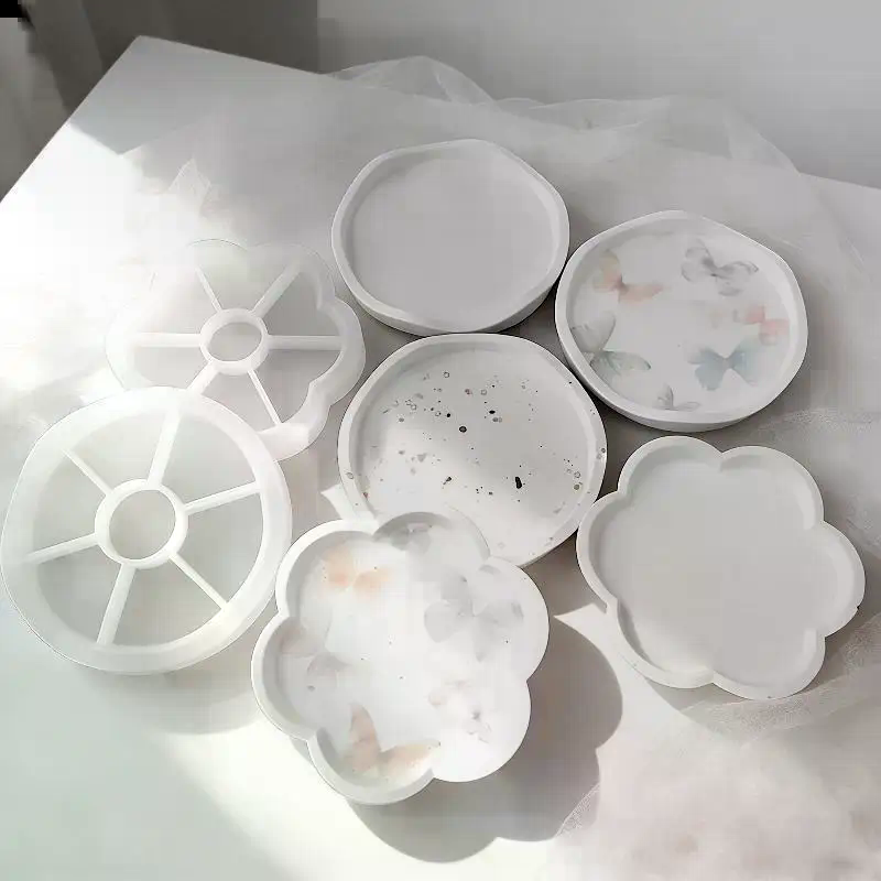 Flower/Round Shape Tray Silico - Resin Craft Ideas ulasan dan harga